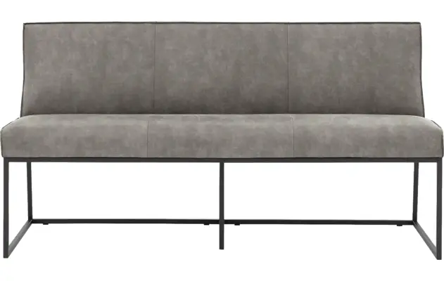 Goossens excellent eetkamerbank tom grijs micro leer - 8213177-02