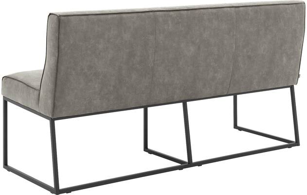 Goossens excellent eetkamerbank tom grijs micro leer - 8213177-03