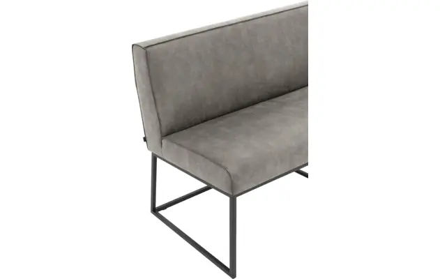 Goossens excellent eetkamerbank tom grijs micro leer - 8213177-04