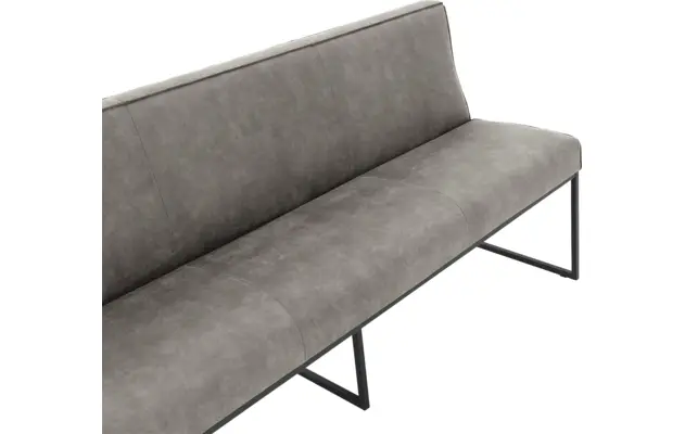 Goossens excellent eetkamerbank tom grijs micro leer - 8213177-05