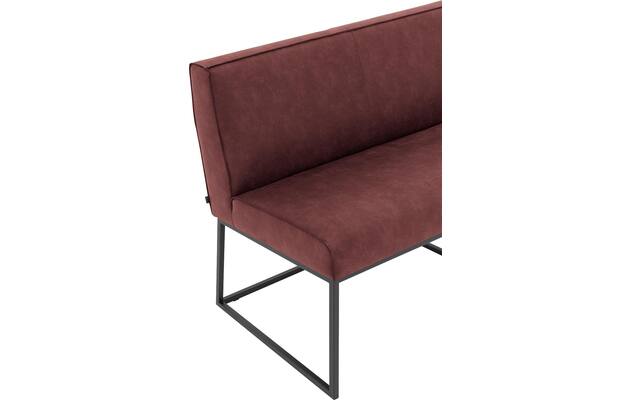 Goossens excellent eetkamerbank tom rood micro leer - 8213178-04
