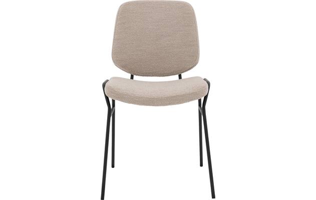 Goossens eetkamerstoel hjalmar beige stof - 8213331-03
