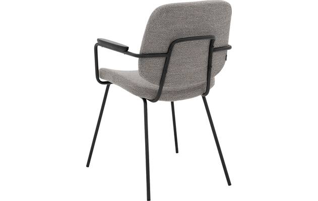 Goossens eetkamerstoel hjalmar grijs stof - 8213333-02