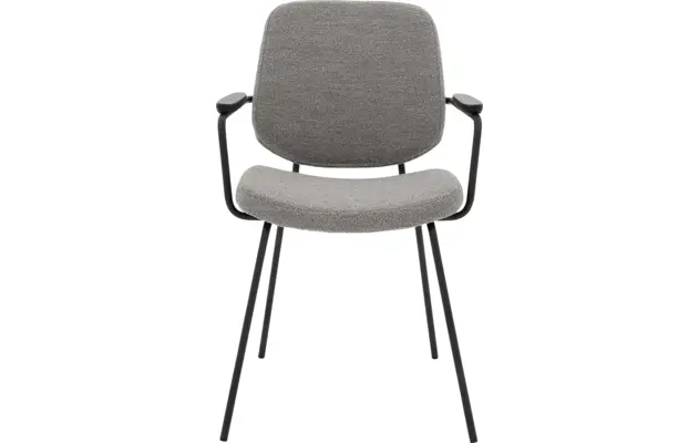 Goossens eetkamerstoel hjalmar grijs stof - 8213333-03