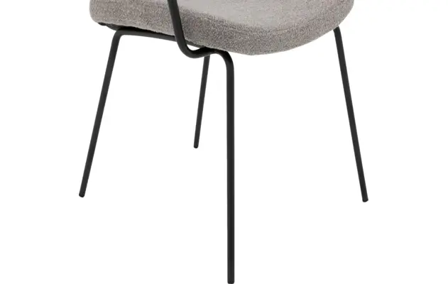 Goossens eetkamerstoel hjalmar grijs stof - 8213333-05