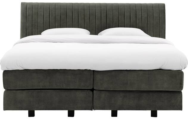 Goossens excellent boxspring compleet briljant supreme compleet groen stof - 8213348-04