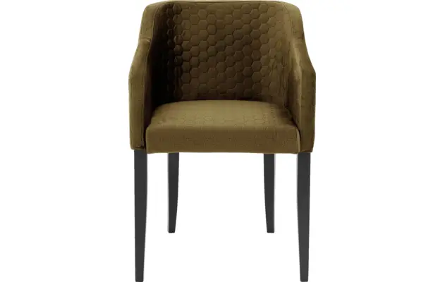 Goossens eetkamerstoel peda groen stof - 8213351-01