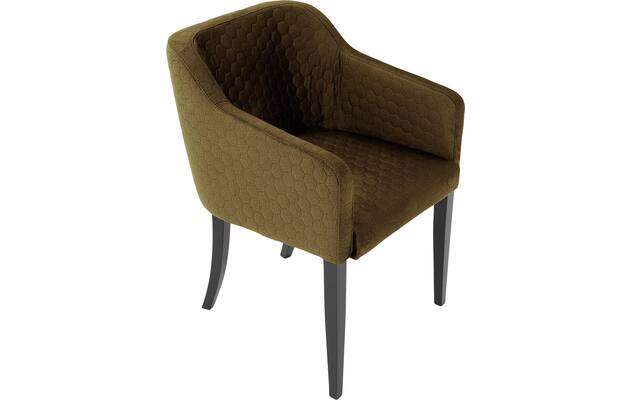 Goossens eetkamerstoel peda groen stof - 8213351-04