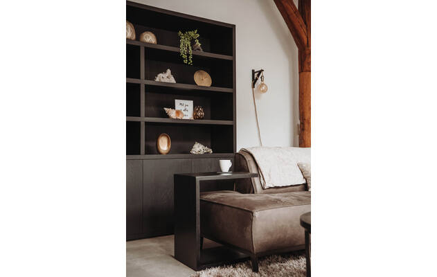 Goossens bijzettafel quinze zwart eiken - 8213470-04