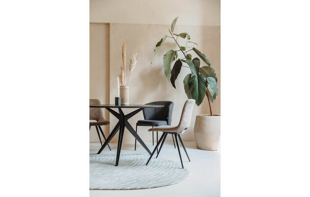 Goossens excellent eettafel uniek zwart eiken - 8213473-01