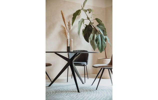 Goossens excellent eettafel uniek zwart eiken - 8213473-02