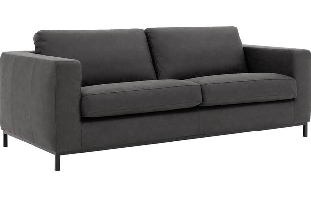 Goossens zitbank maxima grijs micro leer - 8213493-02