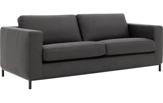 Goossens zitbank maxima grijs micro leer - 8213493-02