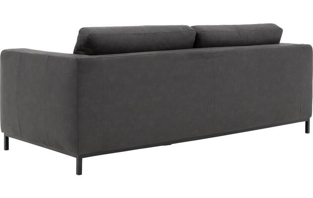 Goossens zitbank maxima grijs micro leer - 8213493-03