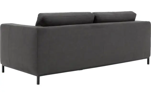 Goossens zitbank maxima grijs micro leer - 8213493-03