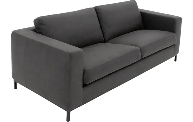 Goossens zitbank maxima grijs micro leer - 8213493-04