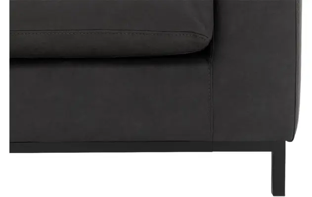 Goossens zitbank maxima grijs micro leer - 8213493-05