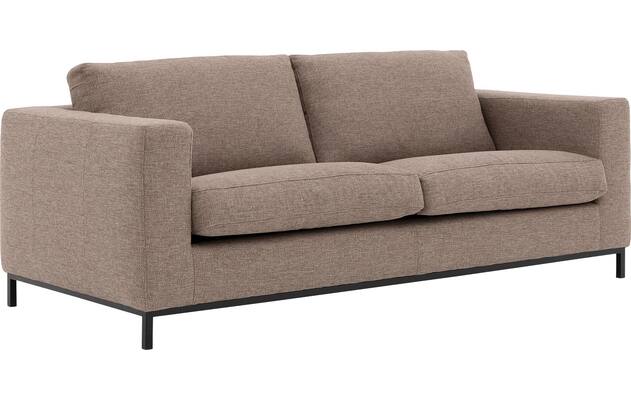 Goossens zitbank maxima bruin stof - 8213495-02