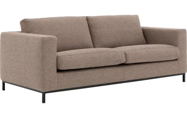 Goossens zitbank maxima bruin stof - 8213495-02