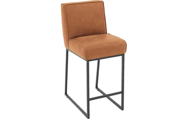 Goossens excellent barstoel tom bruin leer - 8215130-04
