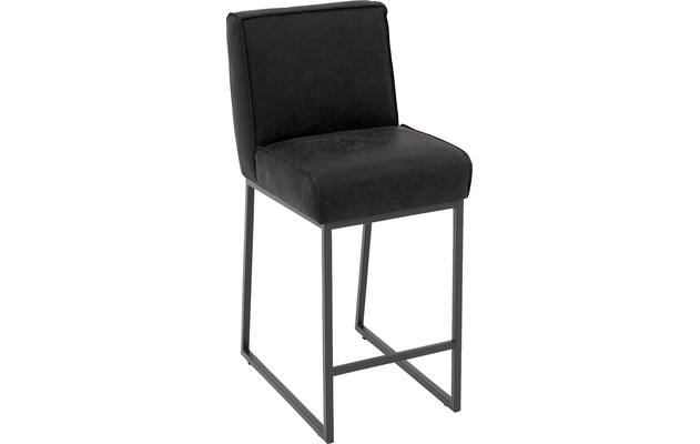 Goossens excellent barstoel tom zwart leer - 8215131-04