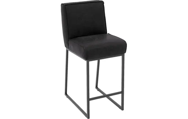 Goossens excellent barstoel tom zwart leer - 8215131-04