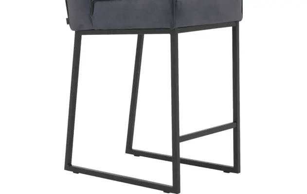 Goossens excellent barstoel tom blauw micro leer - 8215139-05