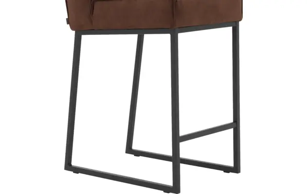 Goossens excellent barstoel tom bruin micro leer - 8215140-05