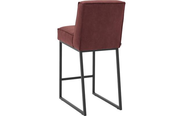 Goossens excellent barstoel tom rood micro leer - 8215141-02