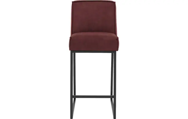 Goossens excellent barstoel tom rood micro leer - 8215141-03
