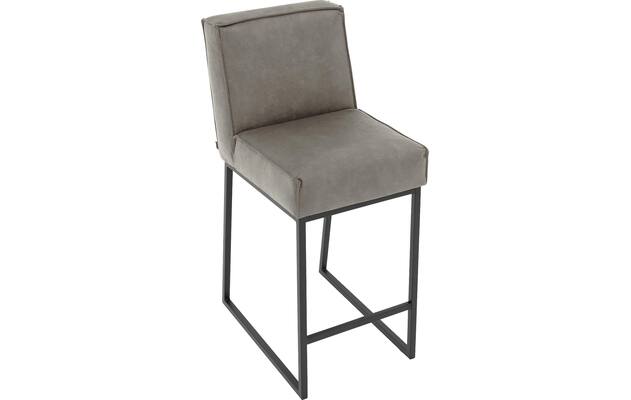 Goossens excellent barstoel tom grijs micro leer - 8215142-04