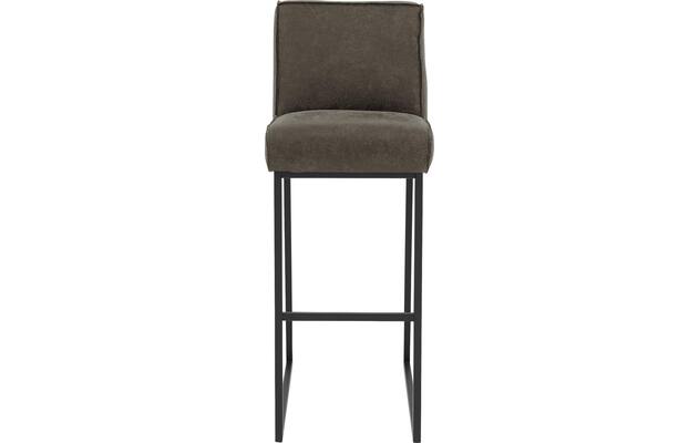 Goossens excellent barstoel tom grijs leer - 8215145-03