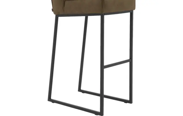 Goossens excellent barstoel tom groen micro leer - 8215153-04
