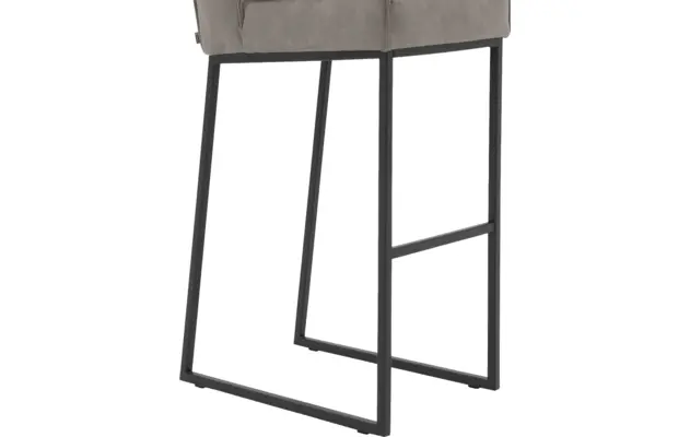 Goossens excellent barstoel tom grijs micro leer - 8215157-04