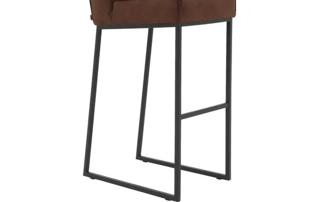 Goossens excellent barstoel tom bruin micro leer - 8215158-04