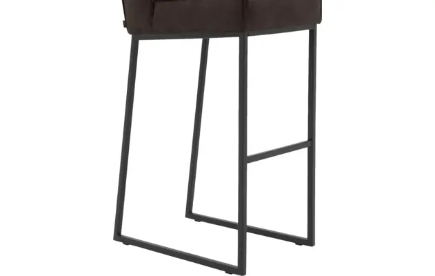 Goossens excellent barstoel tom bruin micro leer - 8215160-04