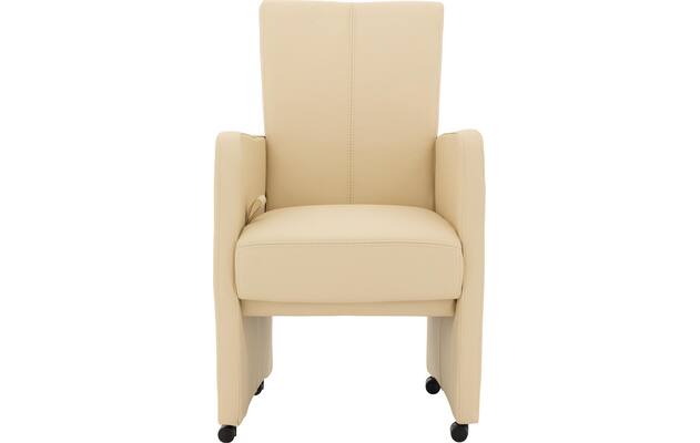 Goossens excellent eetkamerstoel riva beige leer - 8215372-01