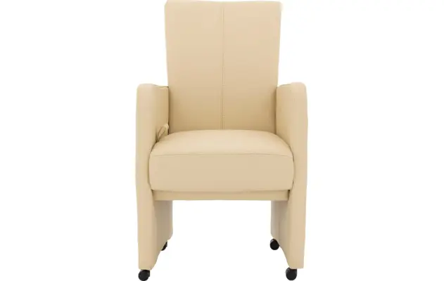 Goossens excellent eetkamerstoel riva beige leer - 8215372-01
