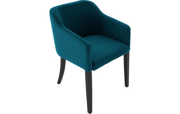 Goossens eetkamerstoel peda blauw stof - 8215380-04