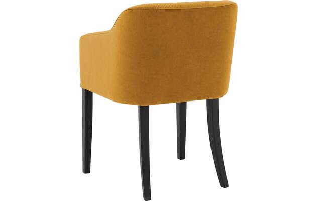 Goossens eetkamerstoel peda geel stof - 8215381-02