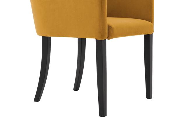Goossens eetkamerstoel peda geel stof - 8215381-05