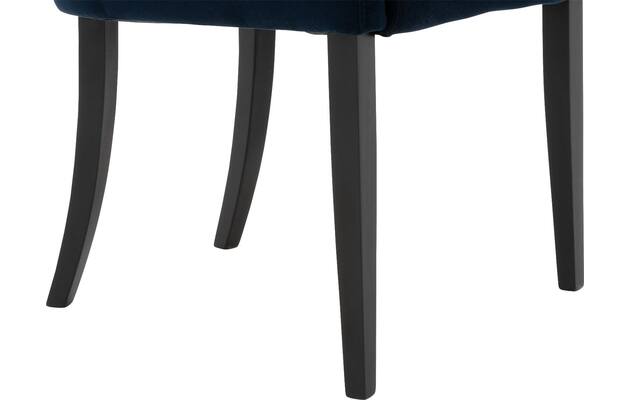 Goossens eetkamerstoel peda blauw stof - 8215383-05