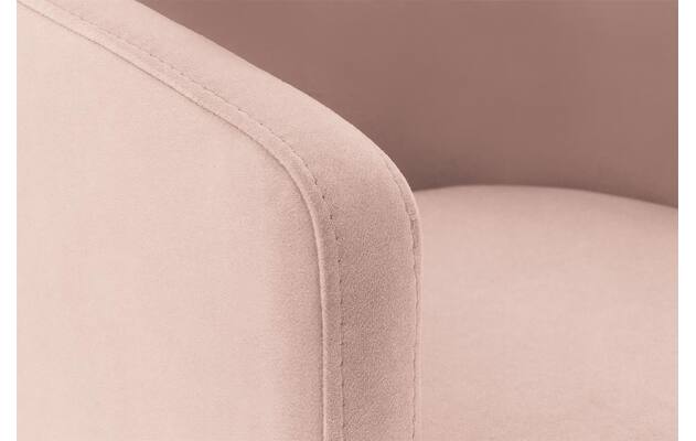 Goossens eetkamerstoel peda roze stof - 8215386-06