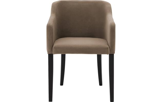 Goossens eetkamerstoel peda bruin stof - 8215388-03
