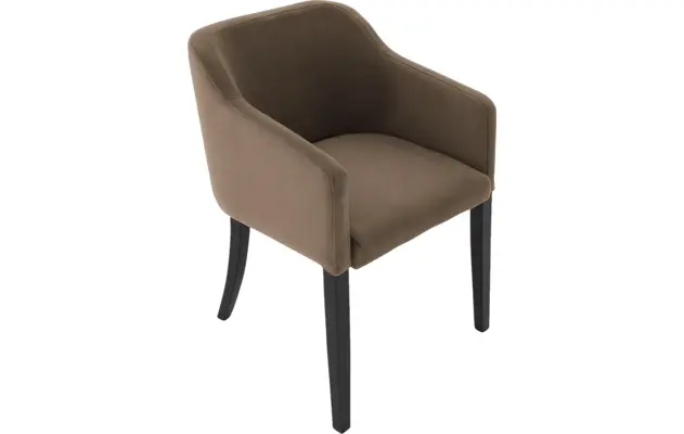 Goossens eetkamerstoel peda bruin stof - 8215388-04