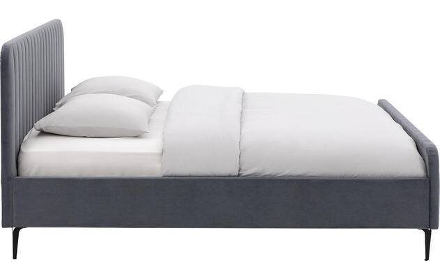 Goossens bedframe attent blauw stof - 8215482-05