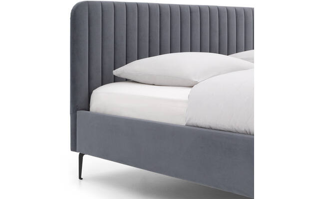 Goossens bedframe attent blauw stof - 8215482-06