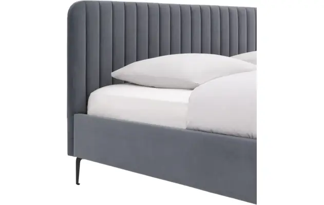 Goossens bedframe attent blauw stof - 8215482-06