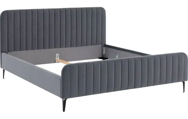 Goossens bedframe attent blauw stof - 8215482-08
