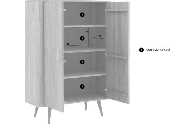 Goossens opbergkast bjarte donker bruin eiken - 8215663-goossens-bjarte-opbergkast-eiken-51